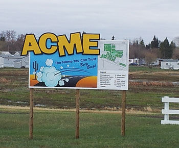 acme town sign