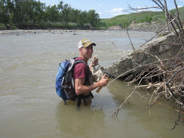 Ben Borkovic at Sheep River