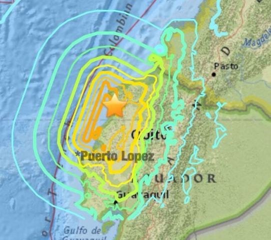 Earthquake map