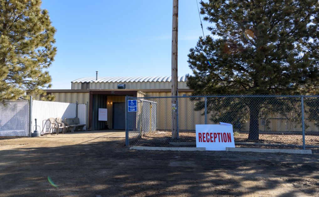 The Reception Centre was set up in the Drumheller Agriculture Society’s Stampede Barn on Monday, April 23, for residents that had been asked to evacuate. Since then, these residents have made alternative accommodations. Mailphoto by Terri Huxley