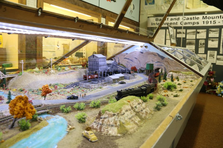 Jim Goudy’s model railroad is now on track at the Badlands  Historical Centre. mailphoto by Patrick Kolafa