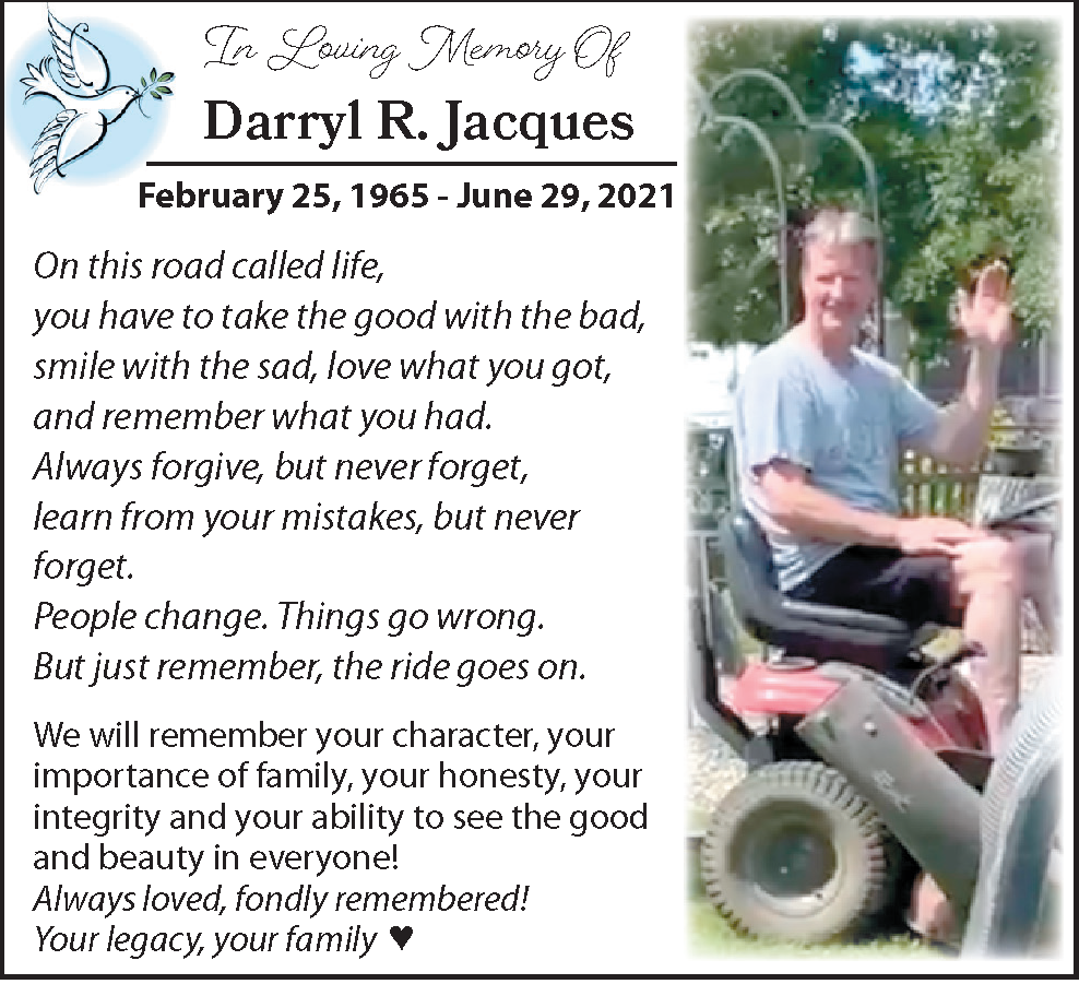 Darryl Jacques In Memoriam