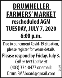 Drumheller Farmers Market AGM